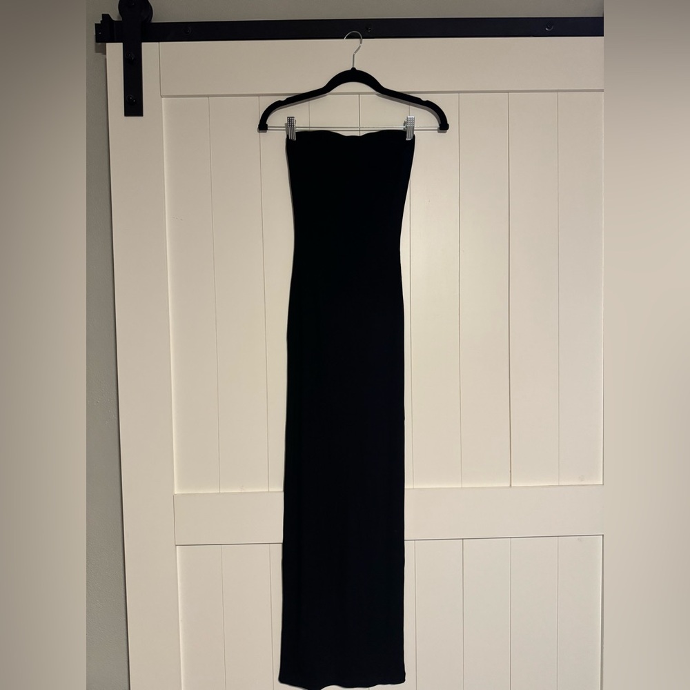 Long Black Tube Dress
